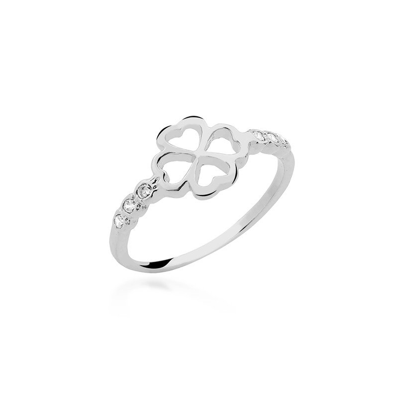 Anel Falange Trevo Prata 925