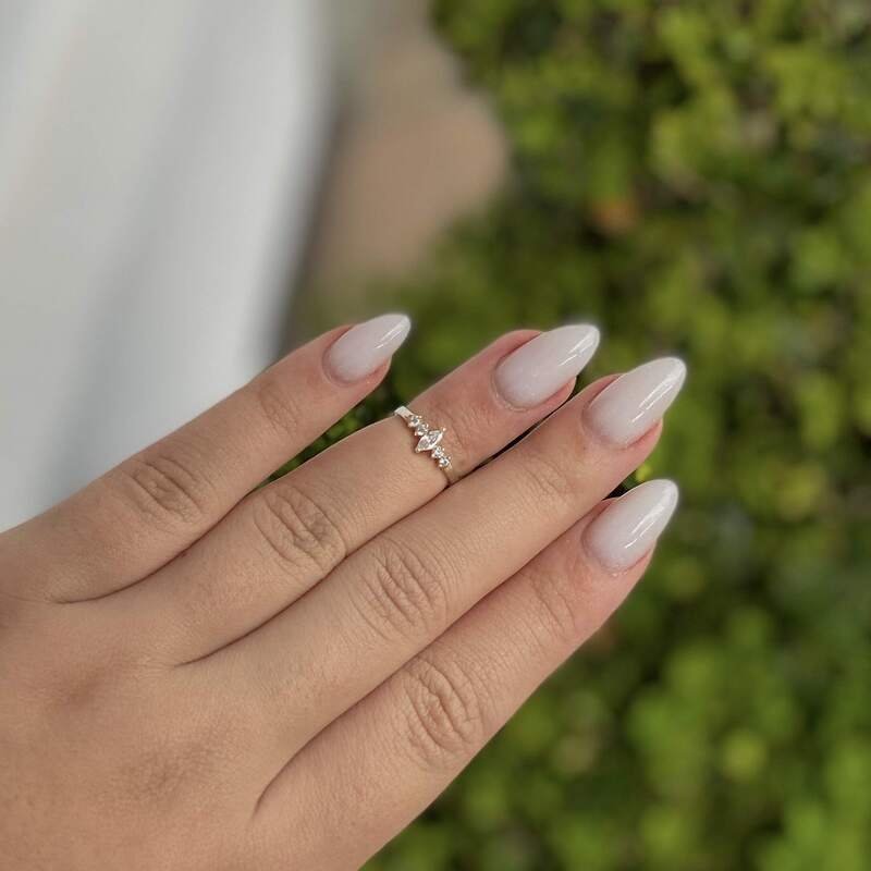 Anel Falange Zircônias Prata 925