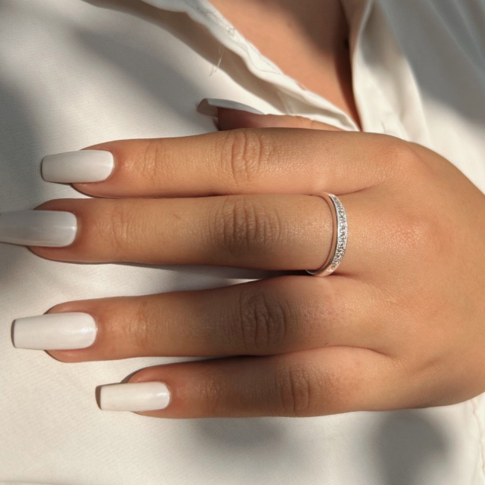 Anel Aparador Cristal Prata 925