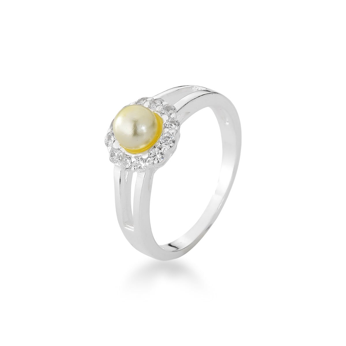 Anel Pérola Prata 925