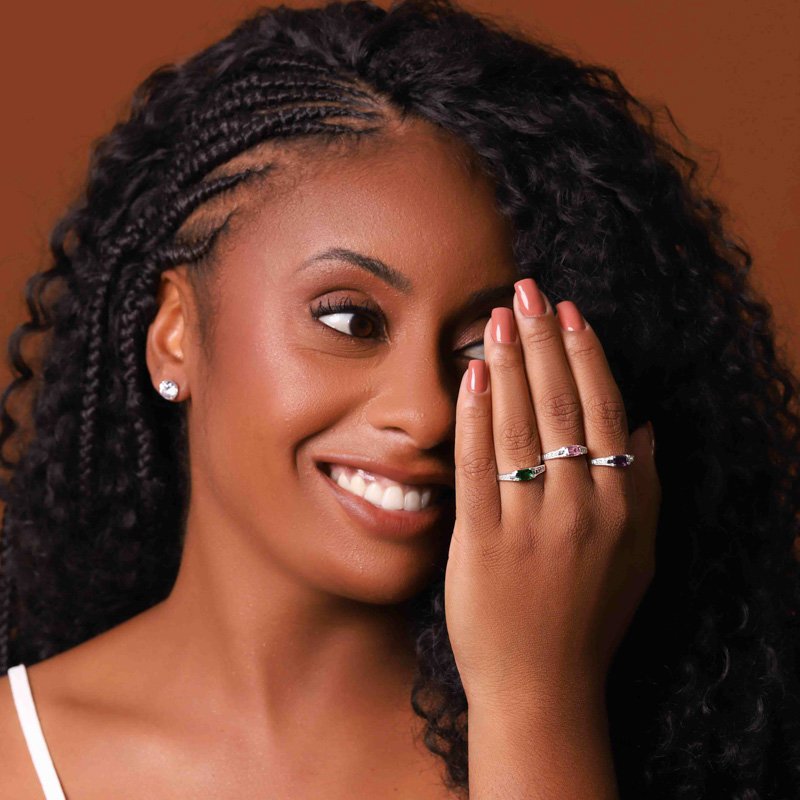 Anel Zircônia Esmeralda Prata 925