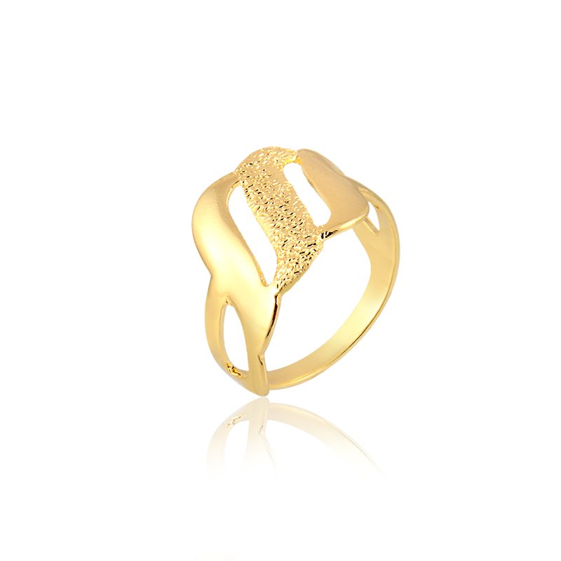 Anel Falange Estampado Banhado a Ouro 18k