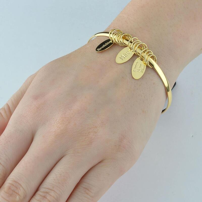 Bracelete 3 Pingentes Banhado a Ouro 18k
