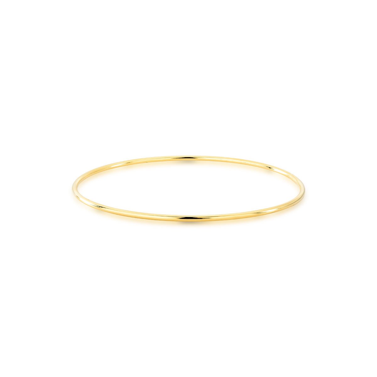 Bracelete Liso Banhado a Ouro 18k