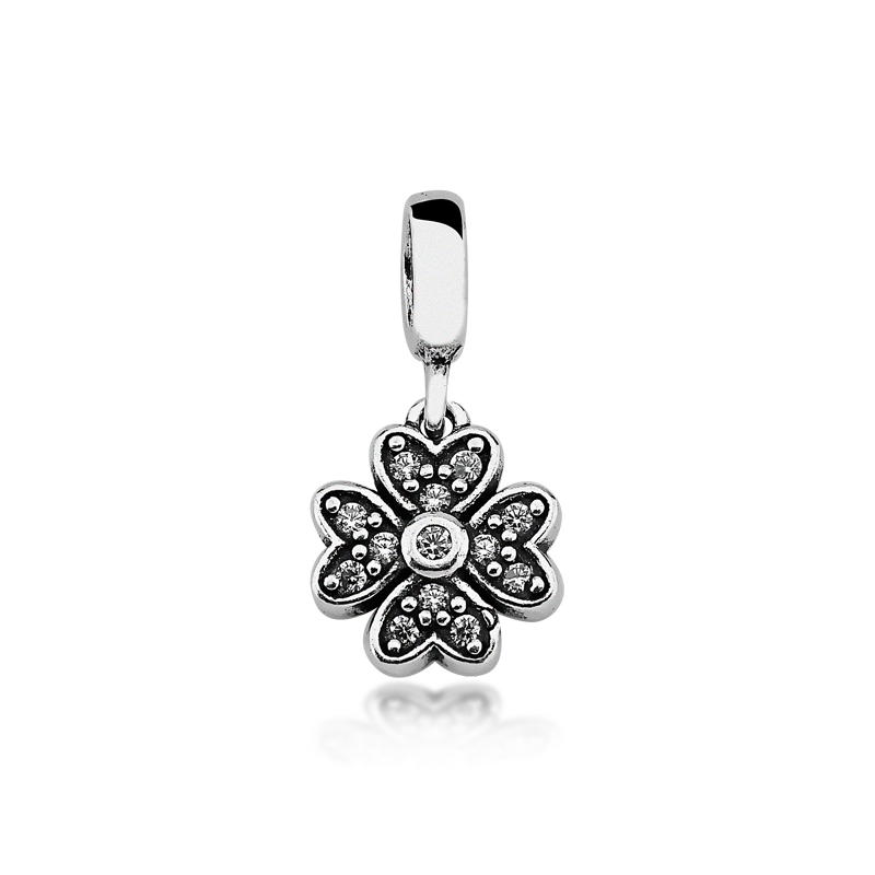 Berloque Flor Prata 925