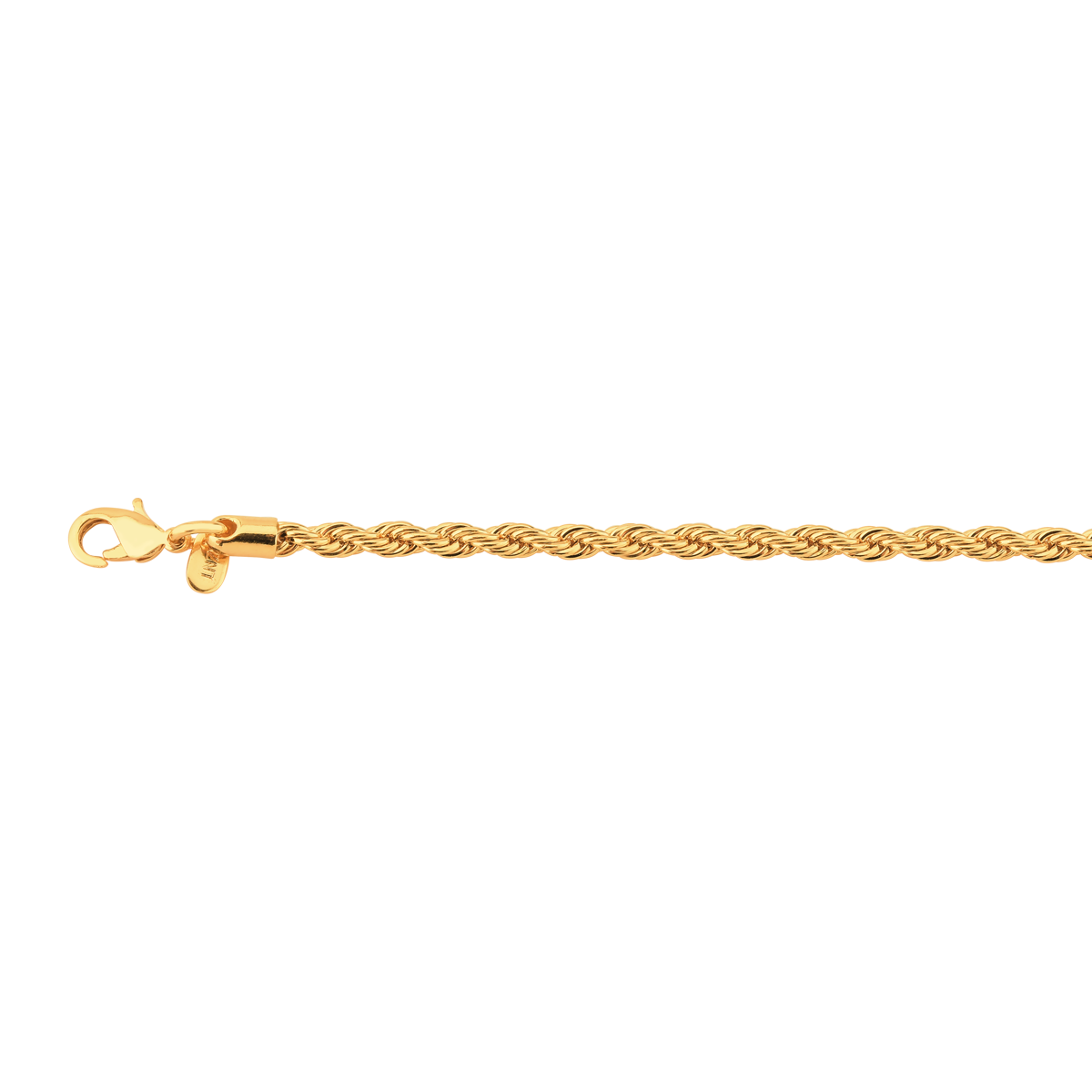 Cordão Baiano 4mm Banhado a Ouro 18k