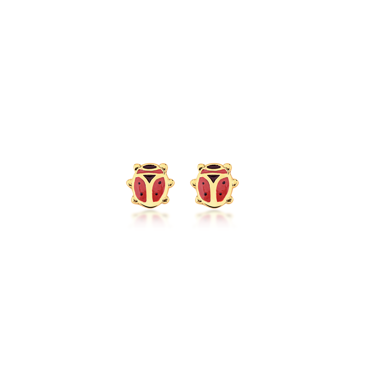 Conjunto Joaninha Banhado a Ouro 18k
