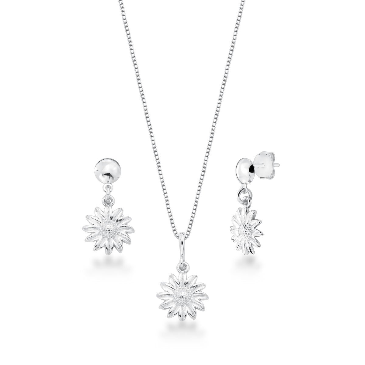 Conjunto Girassol Prata 925