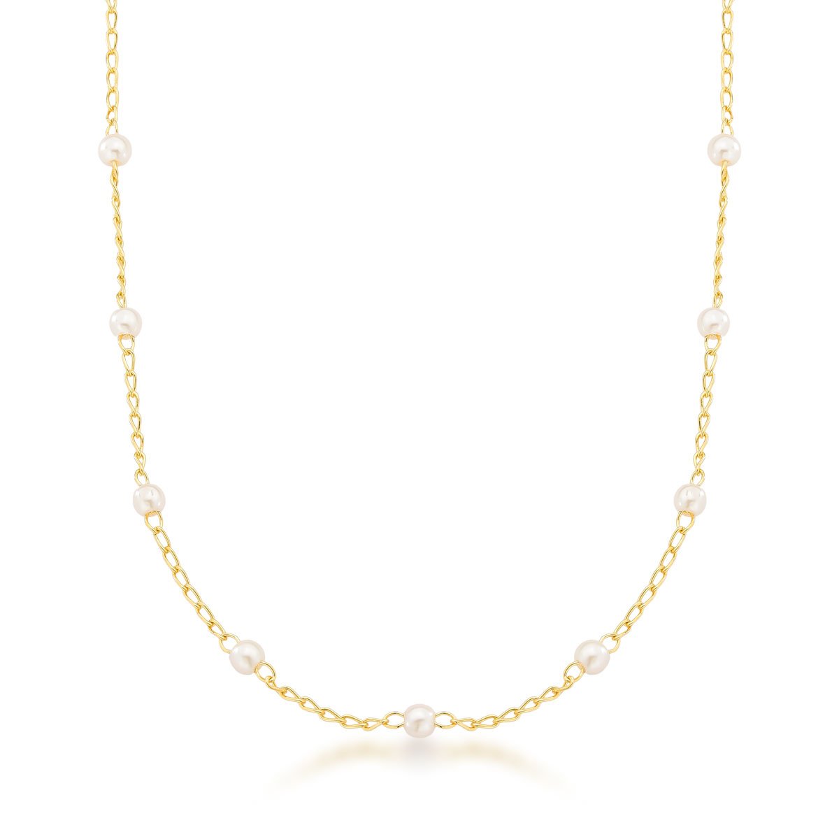 Choker Pérolas Banhado a Ouro 18k