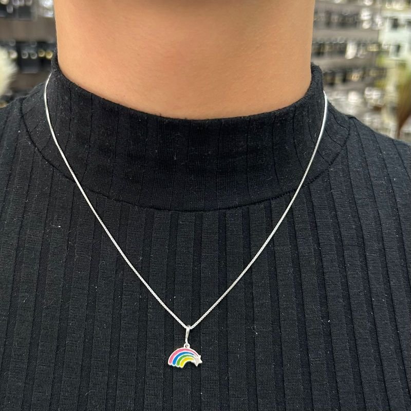 Conjunto Arco íris Prata 925