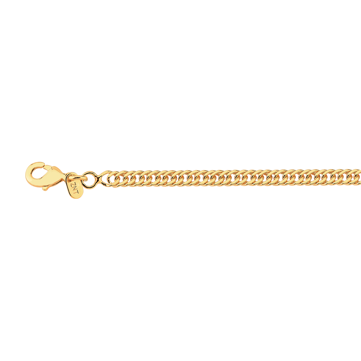 Corrente Groumet Dupla Banhado a Ouro 18k