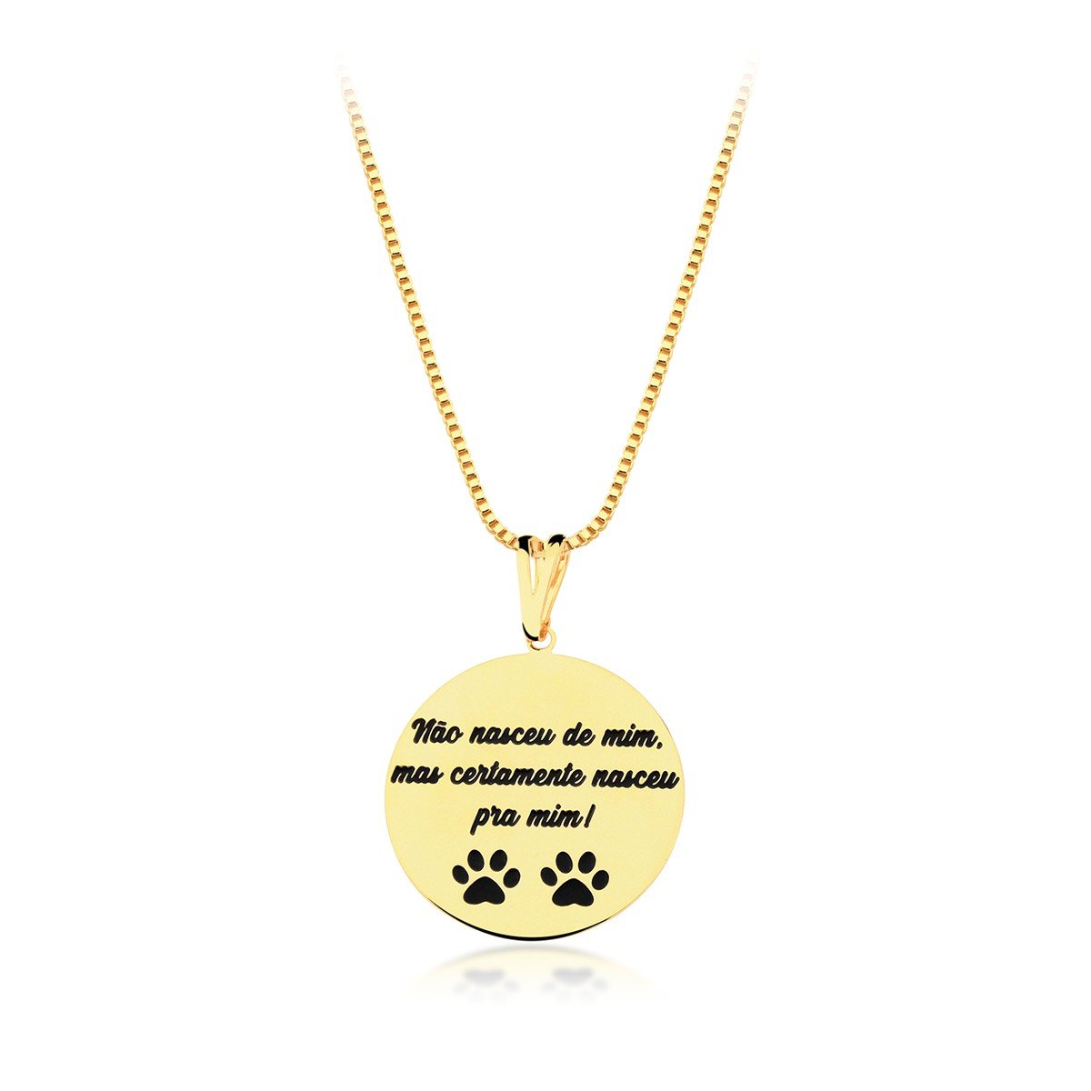 Gargantilha Pet Banhado a Ouro 18k