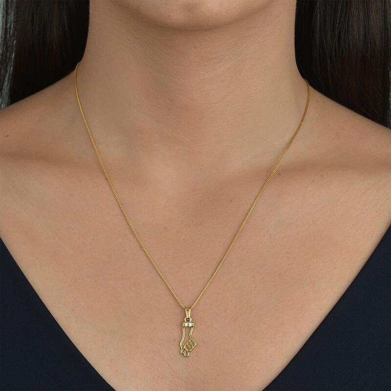 Gargantilha Figa Banhado a Ouro 18k