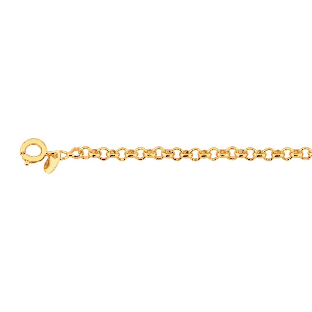 Corrente Elo Português 2mm Banhado a Ouro 18k