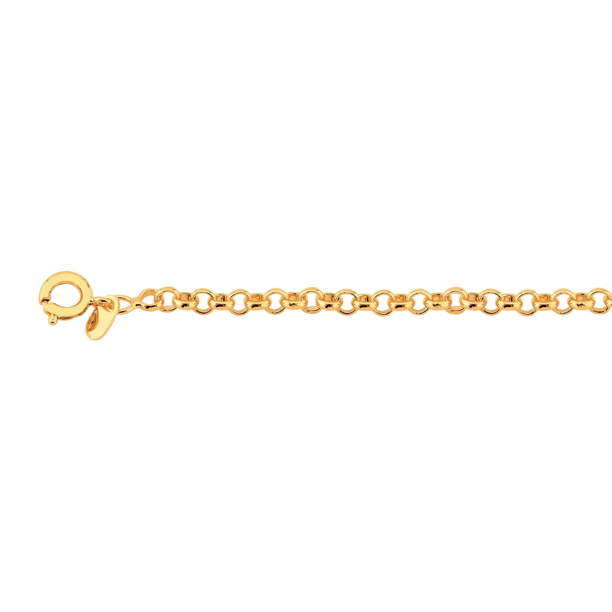 Corrente Elo Português 4mm Banhado a Ouro 18k