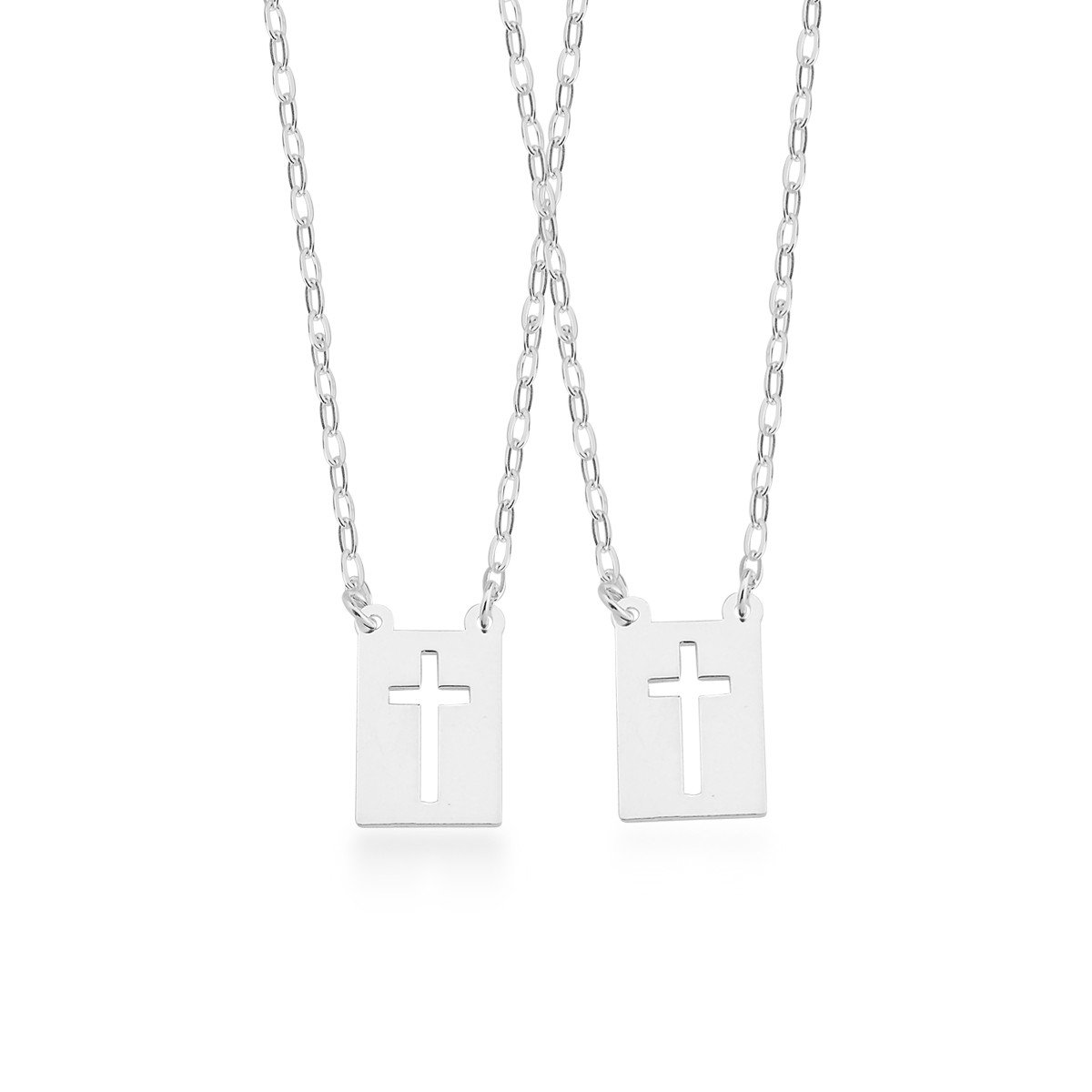 Escapulário Cruz Prata 925