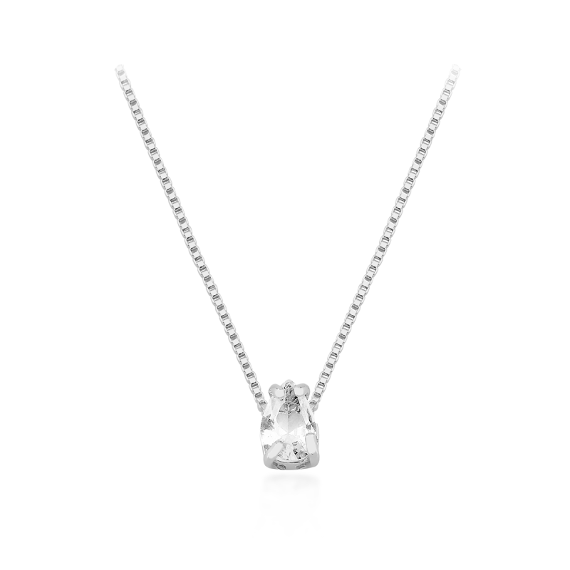 Gargantilha Gota Prata 925
