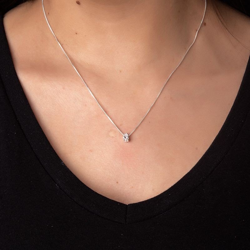 Gargantilha Gota Prata 925