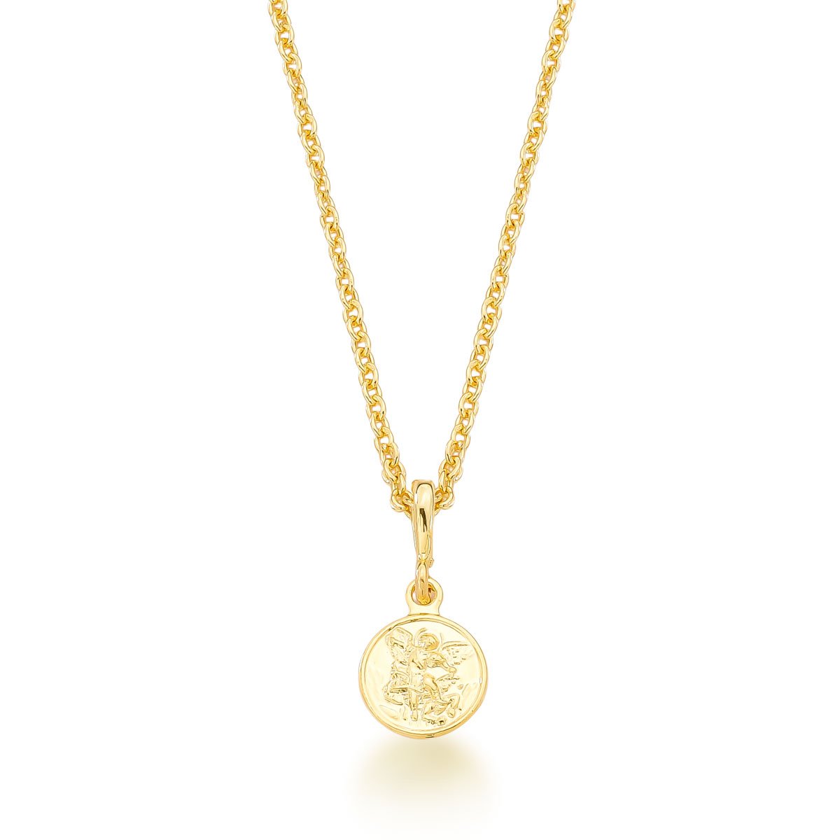 Gargantilha São Miguel Banhado a Ouro 18k