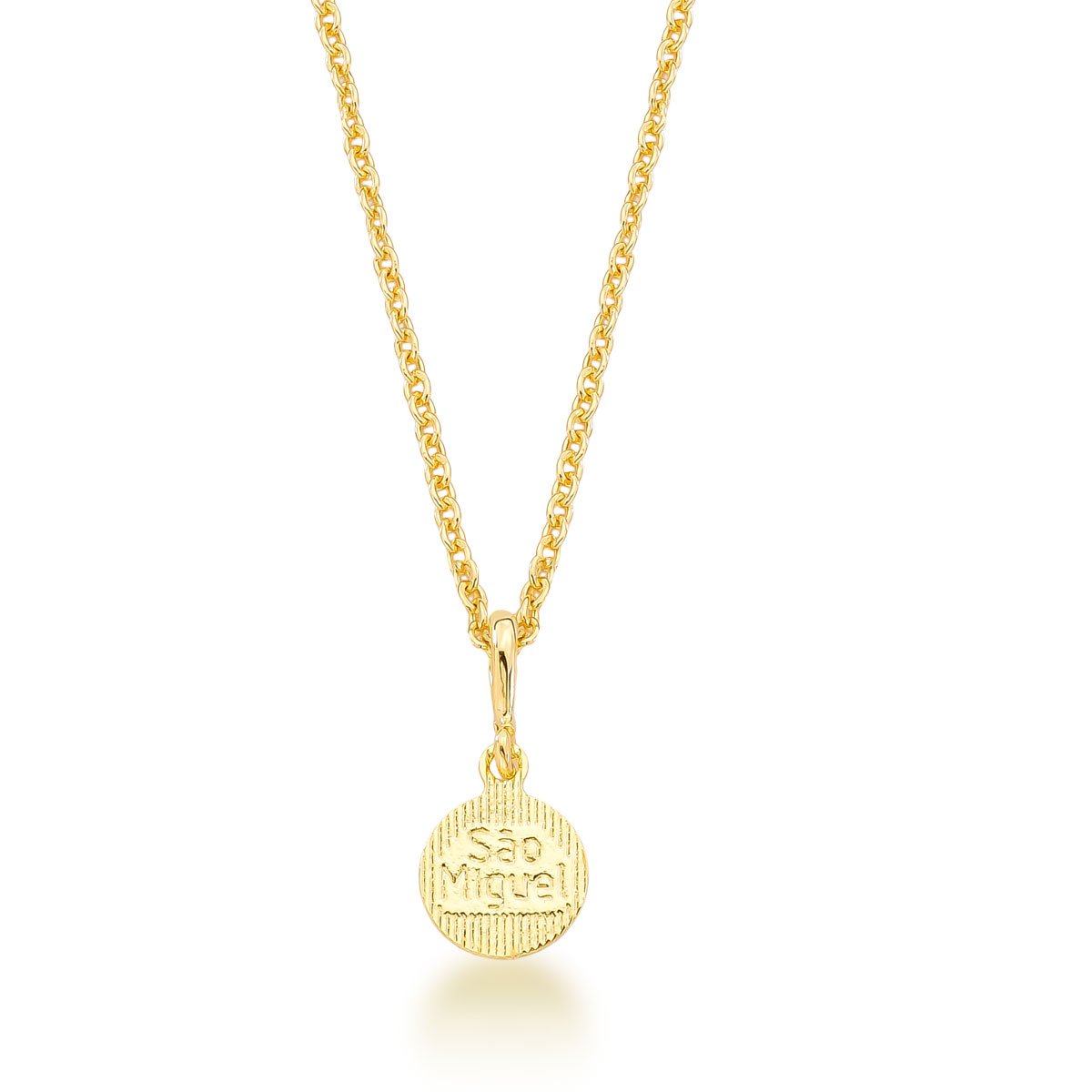 Gargantilha São Miguel Banhado a Ouro 18k