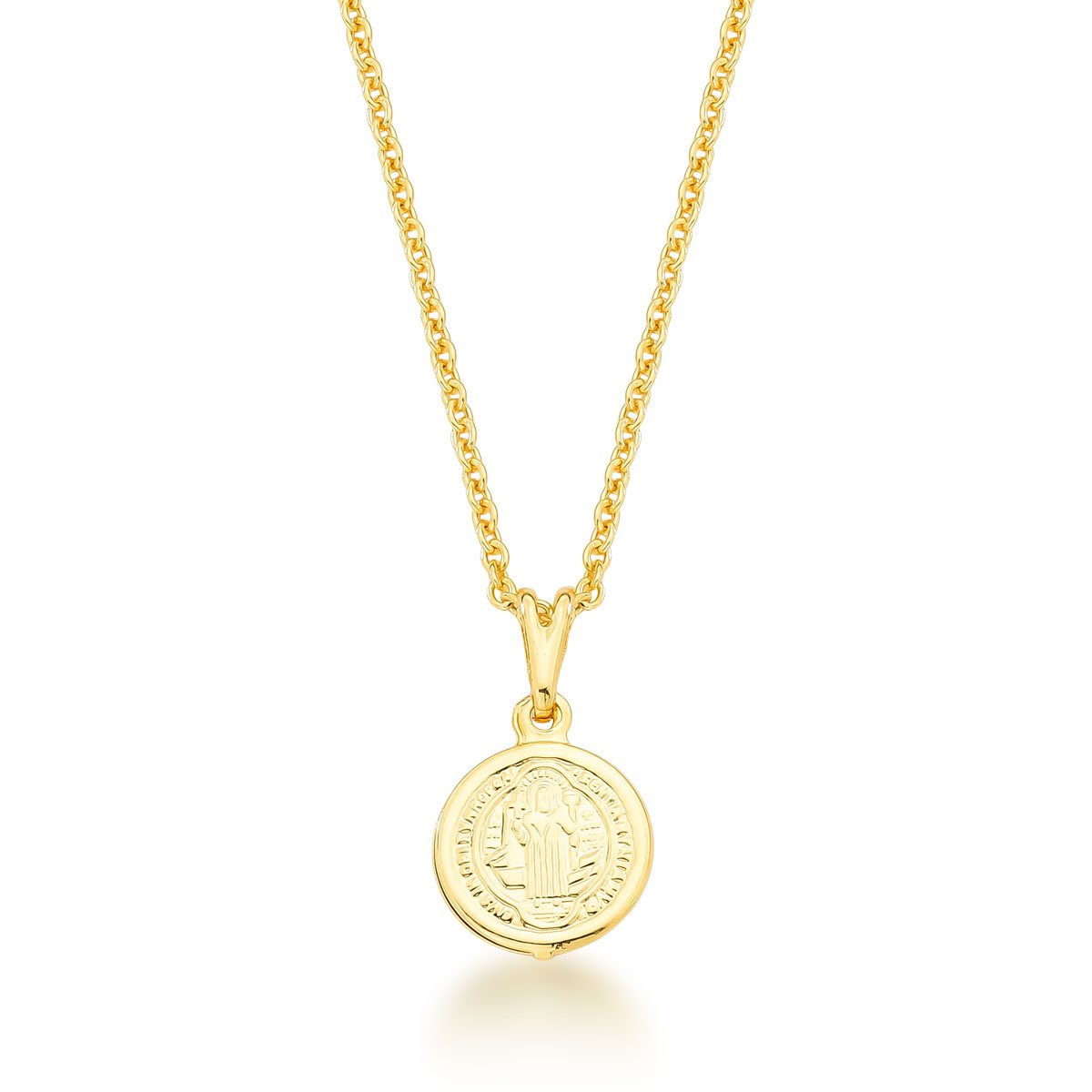 Gargantilha São Bento Banhado a Ouro 18k