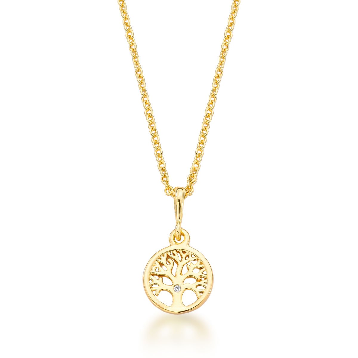 Gargantilha Árvore da Vida Banhado a Ouro 18k