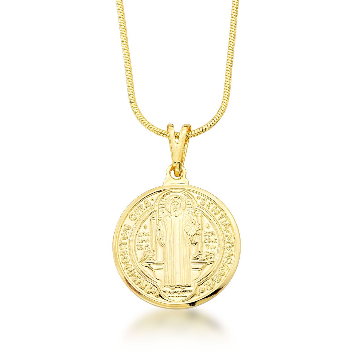 Gargantilha São Bento Banhado a Ouro 18k