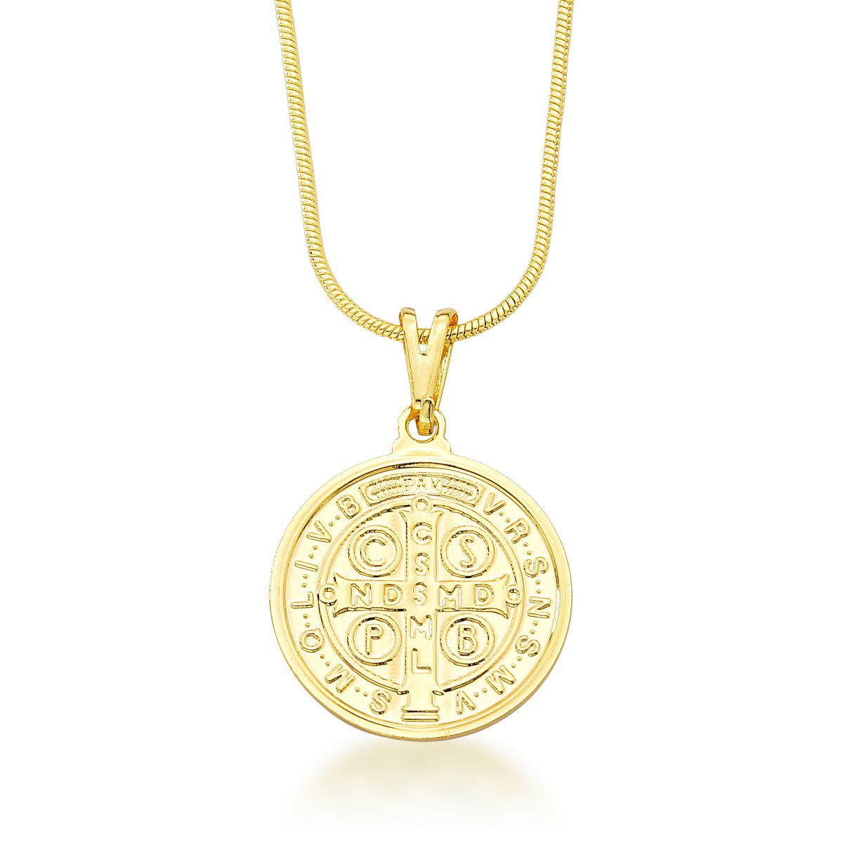 Gargantilha São Bento Banhado a Ouro 18k