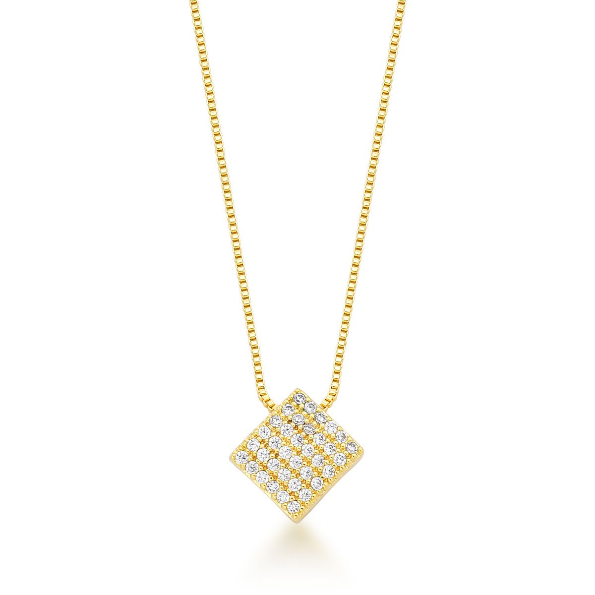 Gargantilha Micros Zircônias Banhado a Ouro 18k