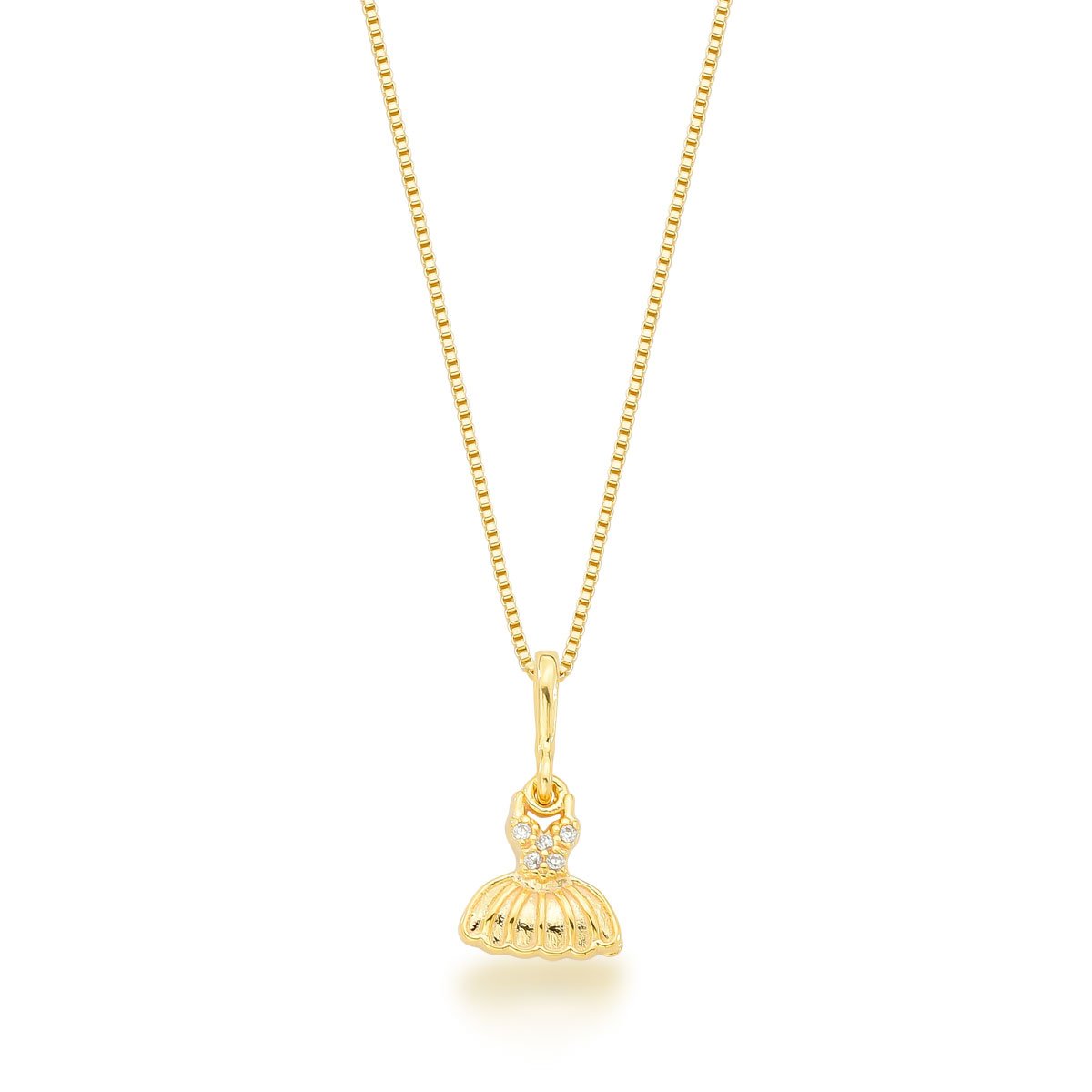 Gargantilha Vestido Banhado a Ouro 18k