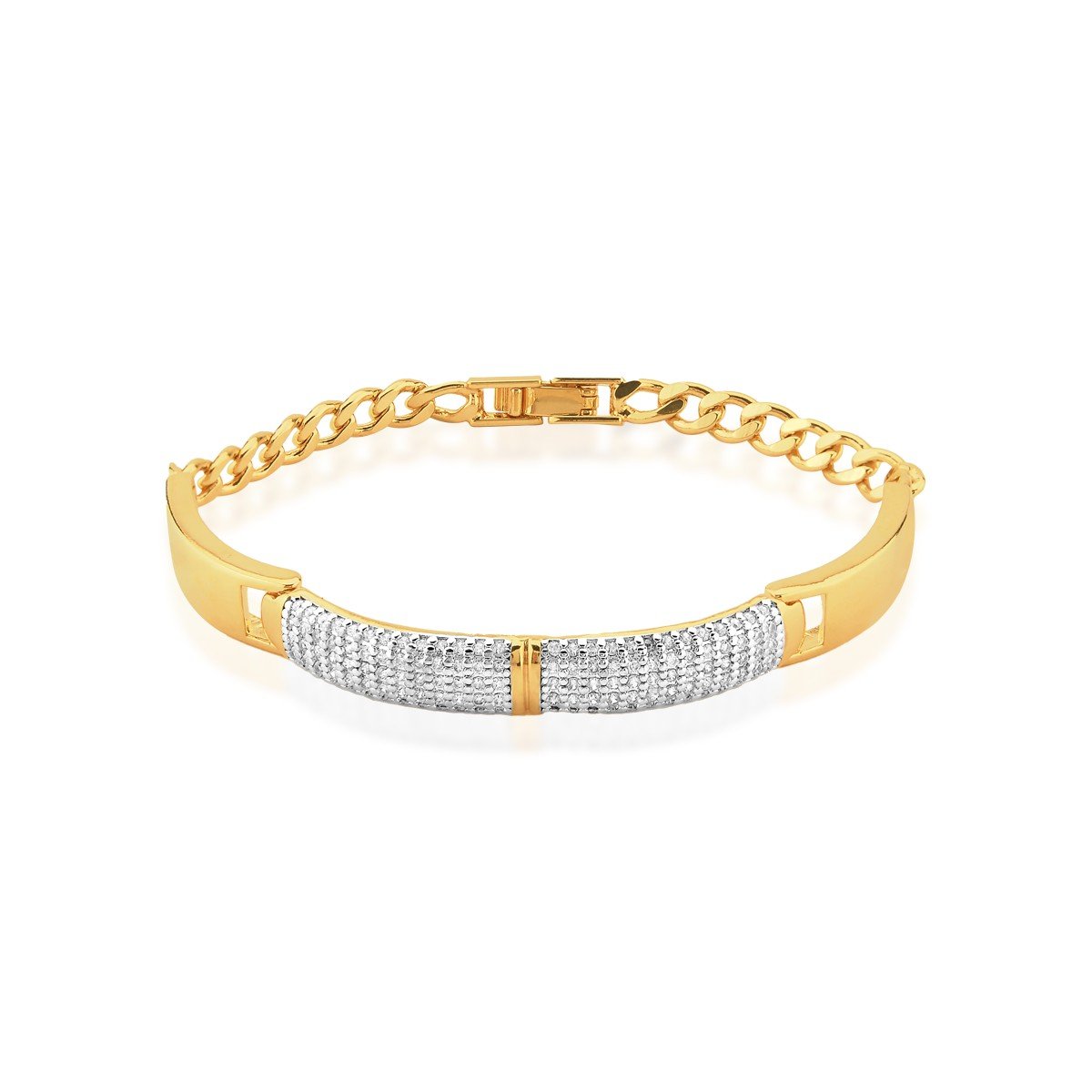 Pulseira Micro Zircônias Banhado a Ouro 18k
