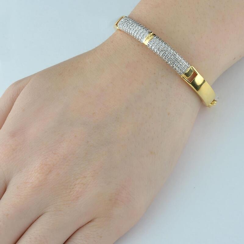 Pulseira Micro Zircônias Banhado a Ouro 18k