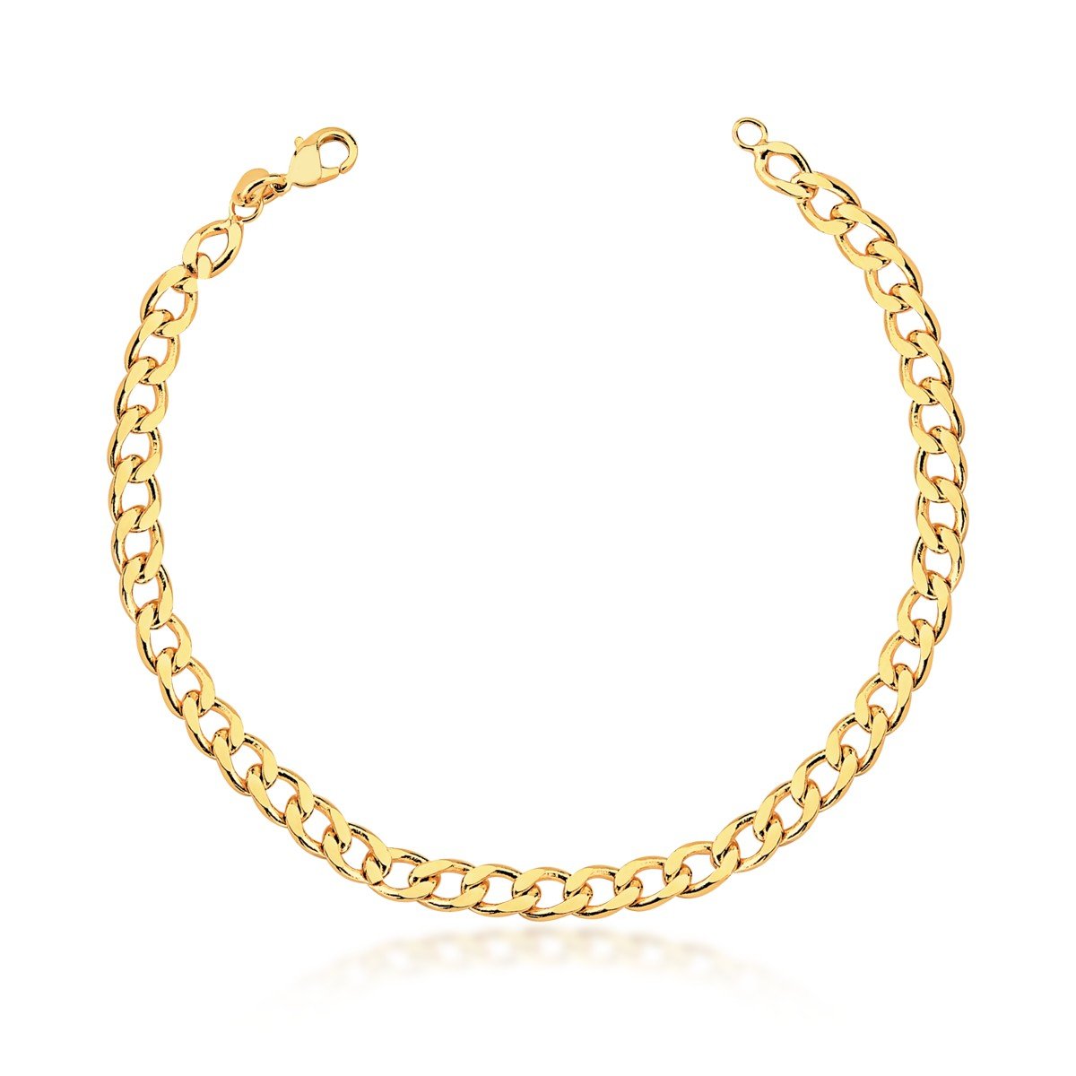 Pulseira Groumet Banhado a Ouro 18k