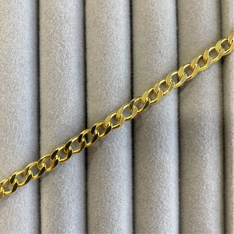Pulseira Groumet Banhado a Ouro 18k