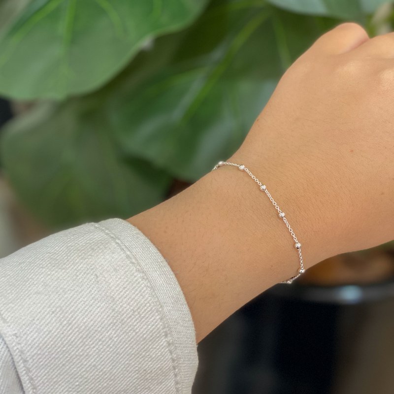 Pulseira Bolinhas Prata 925