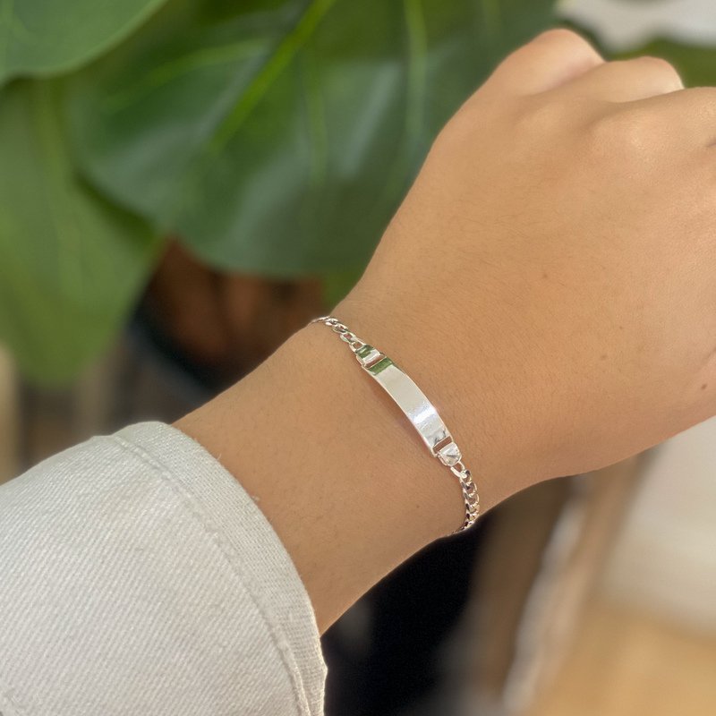 Pulseira Chapa Prata 925