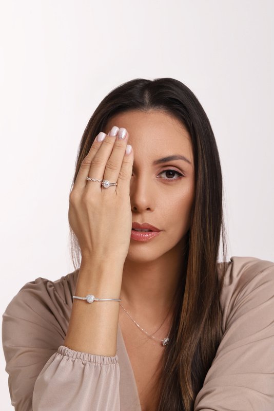 Pulseira Vita Coração Prata 925