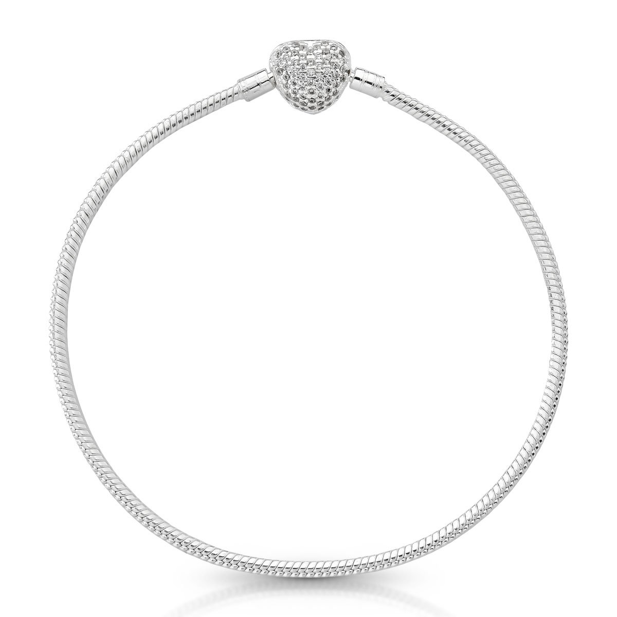 Pulseira Vita Fio Rígido Coração Prata 925