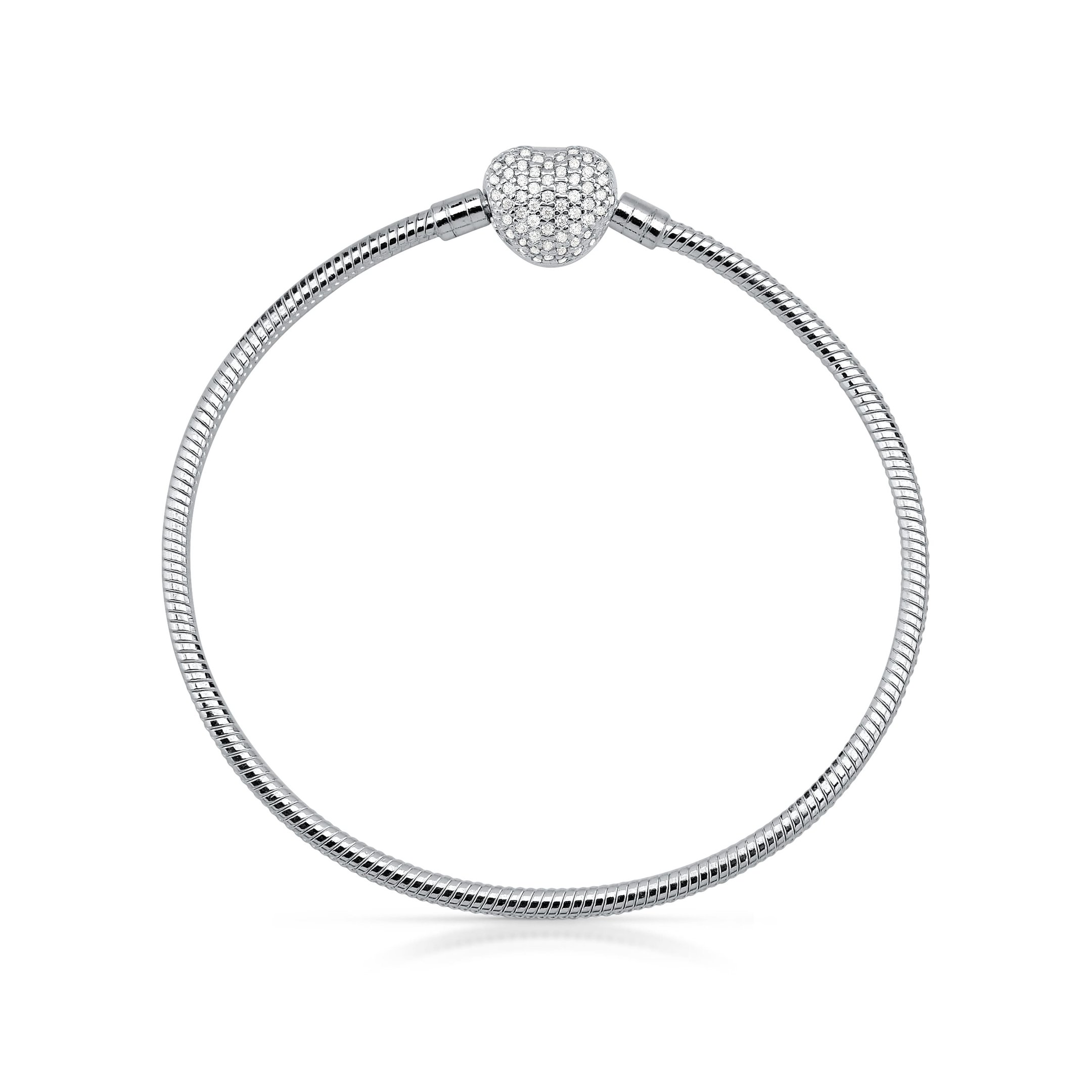 Pulseira Vita Fecho Coração Logo Prata 925