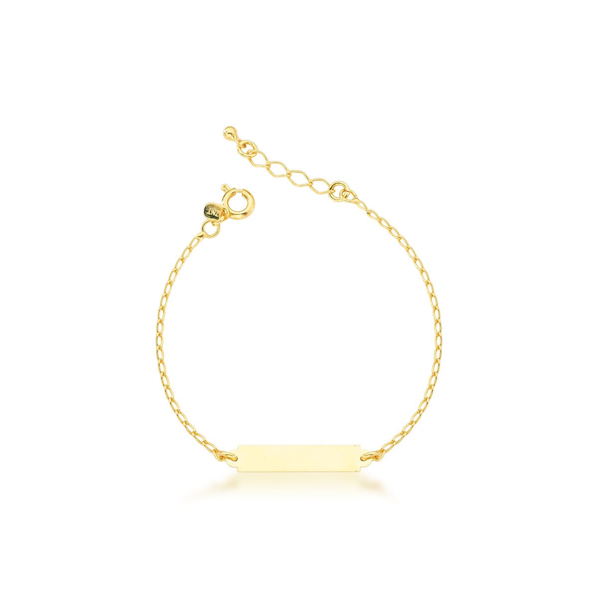 Pulseira Chapinha Banhado a Ouro 18k