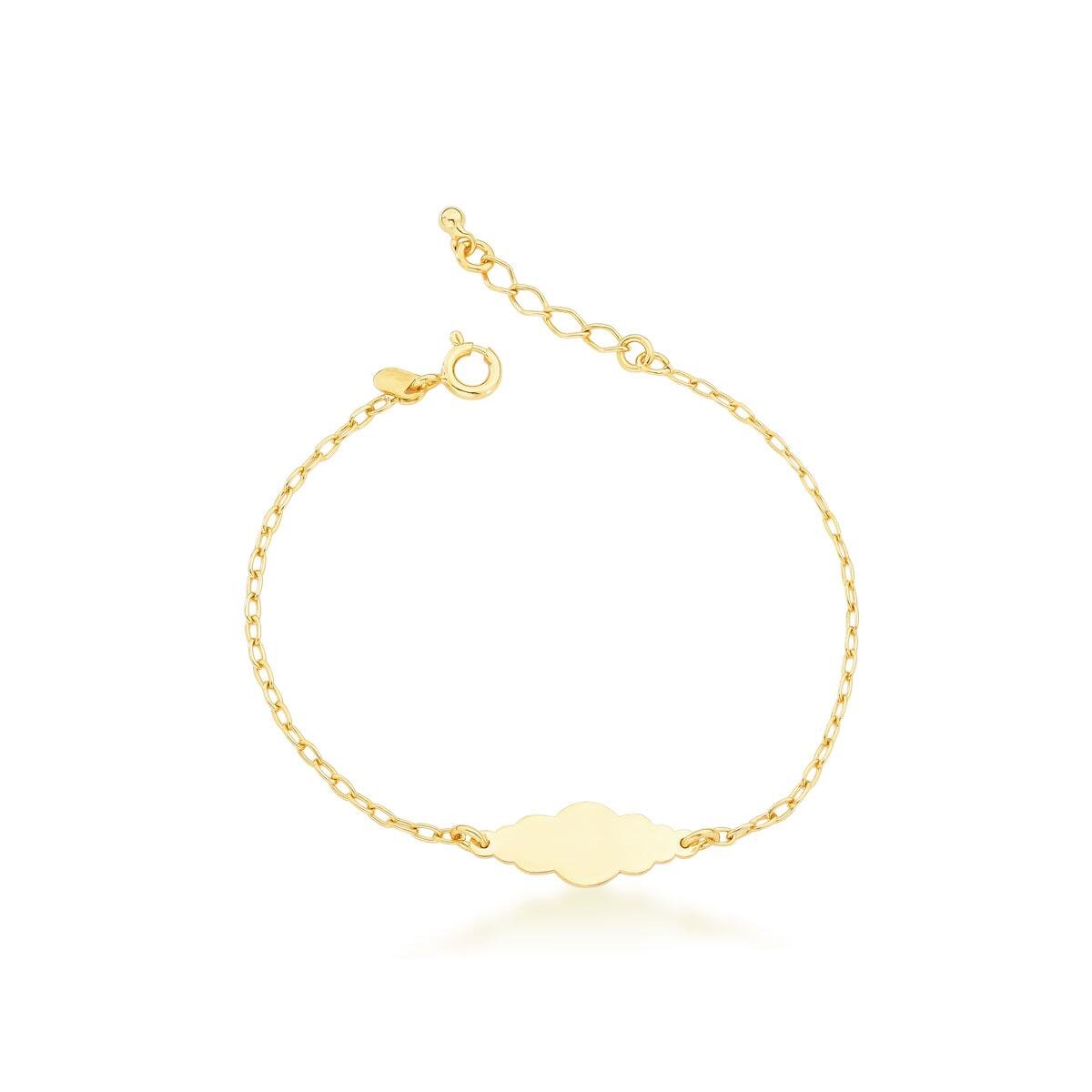 Pulseira Chapinha Banhado a Ouro 18k