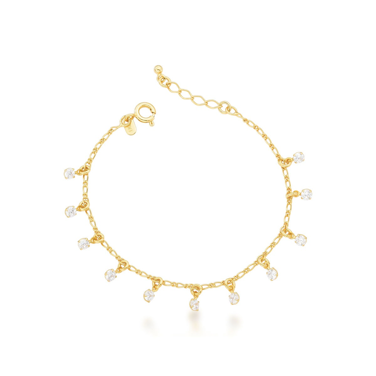 Pulseira Pontos de Luz Banhado a Ouro 18k