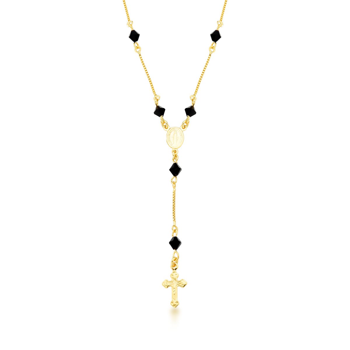 Terço Banhado a Ouro 18k